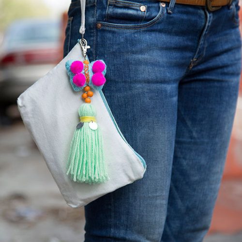 Butterfly Tassel Keychain