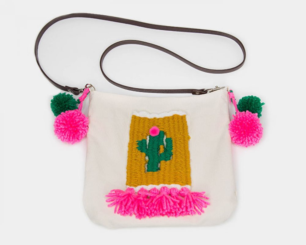 Cactus Weaving Crossbody Bag