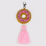 Strawberry Donut Keychain